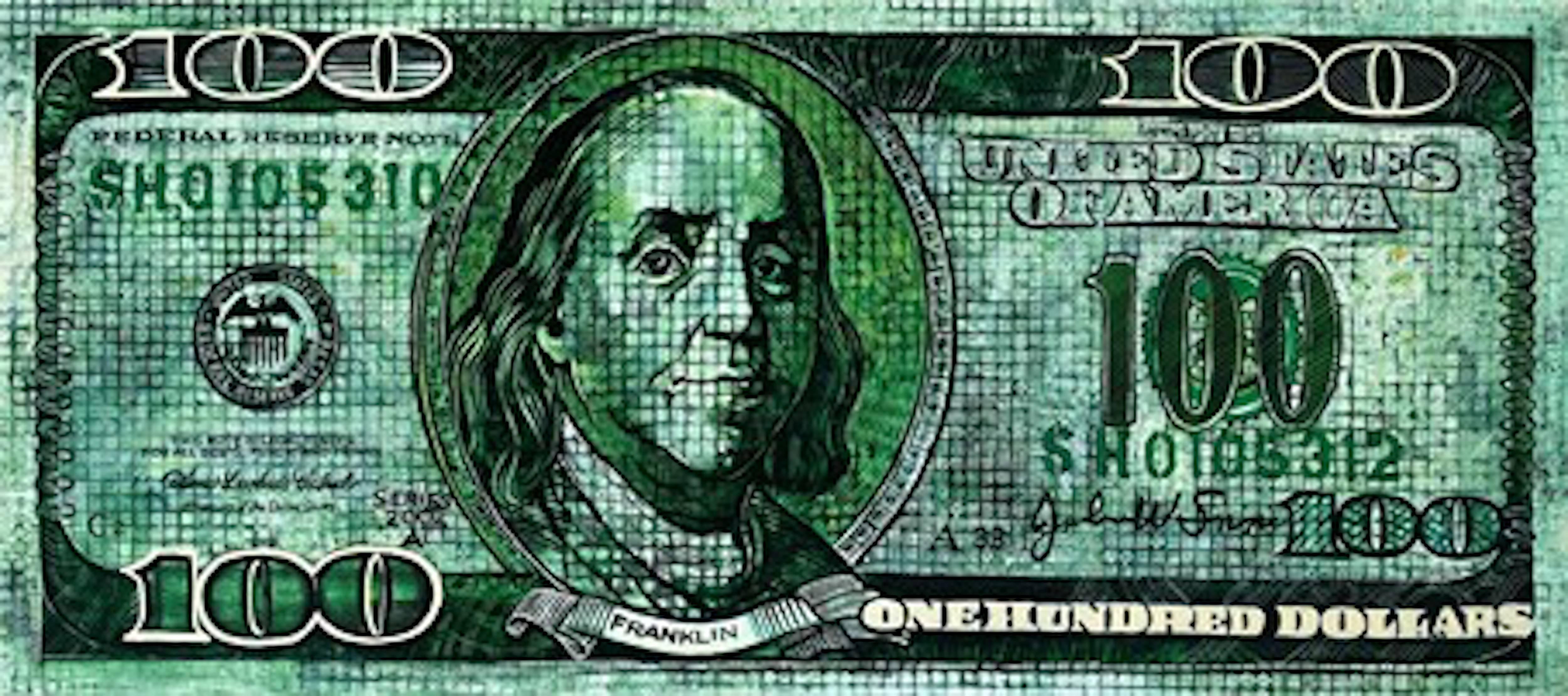 Scott Hewett Figurative Painting - 100 Dollar Bill