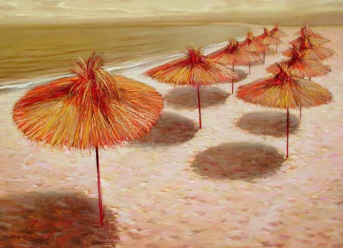 Georgi Andonov Landscape Painting - White Sand