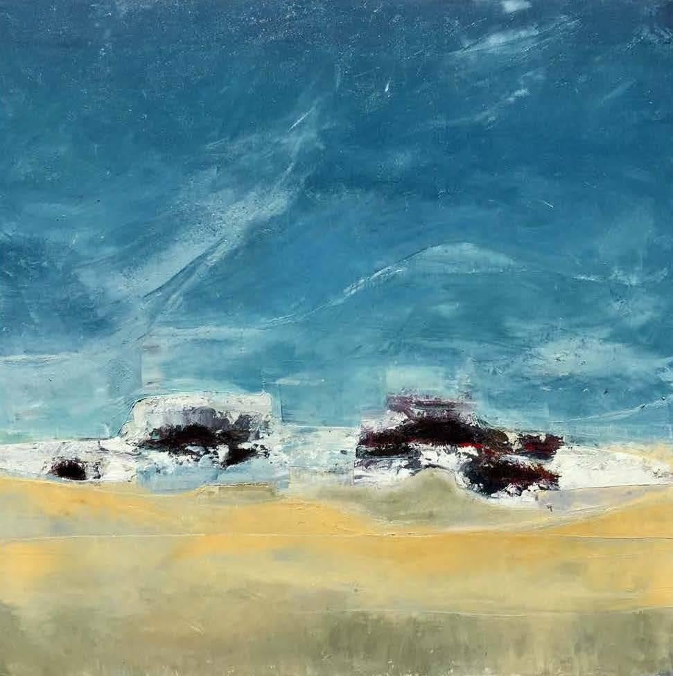Thomas Burns Abstract Painting - Pebble Beach
