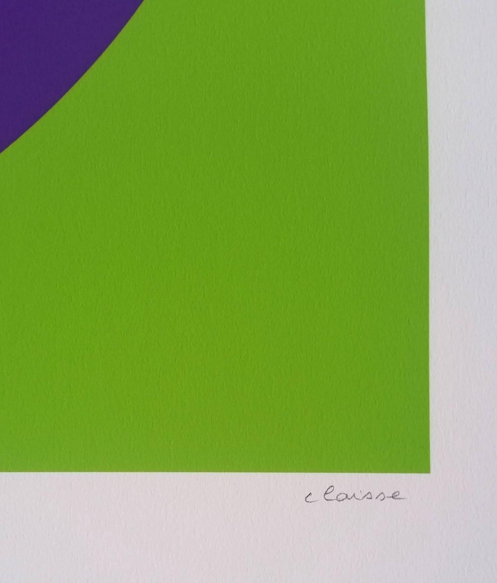 Hand-signed Composition Cinétique 12 by Geneviève Claisse 3