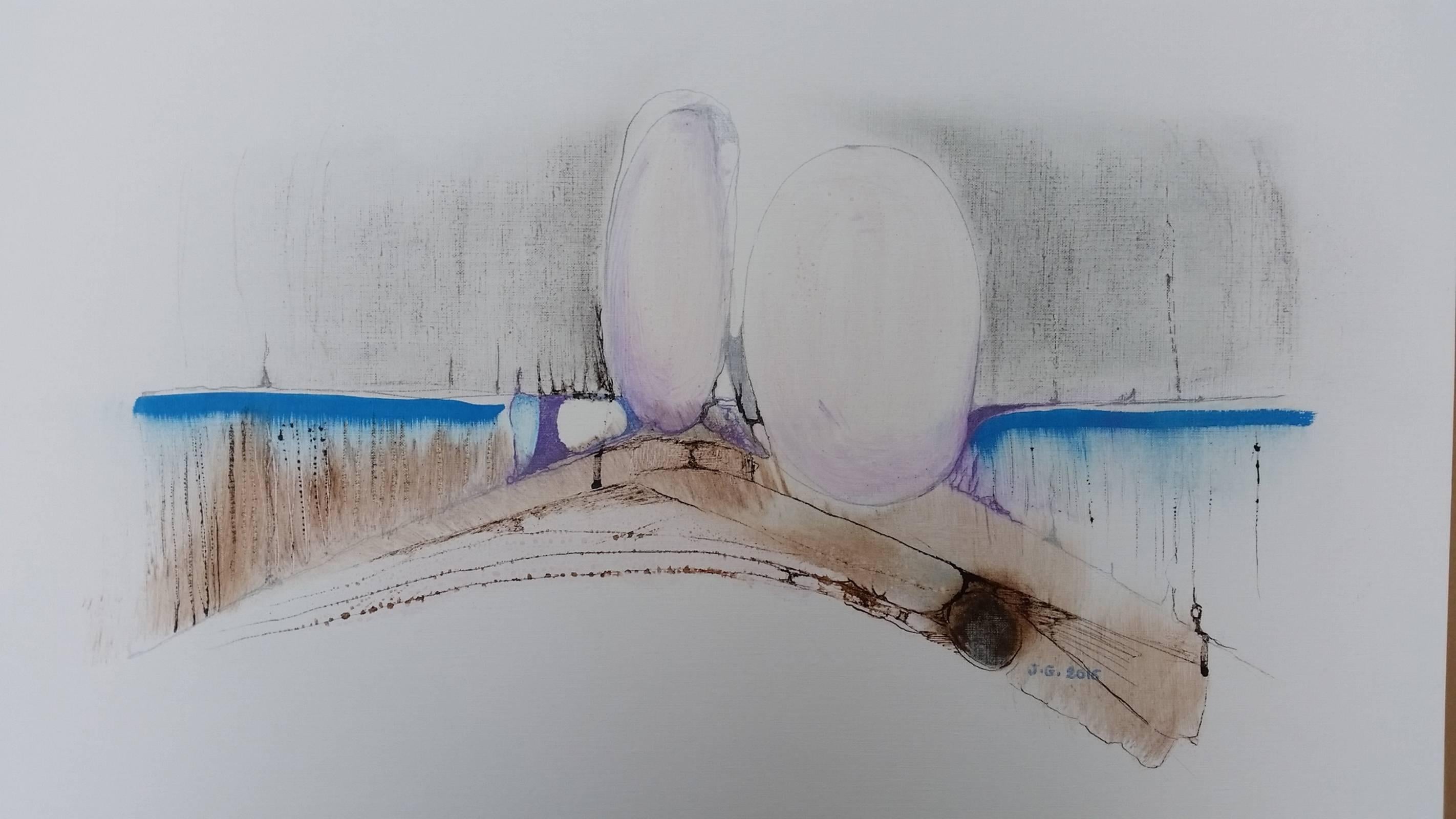 Paysage 1 - Painting de Jacques Grange