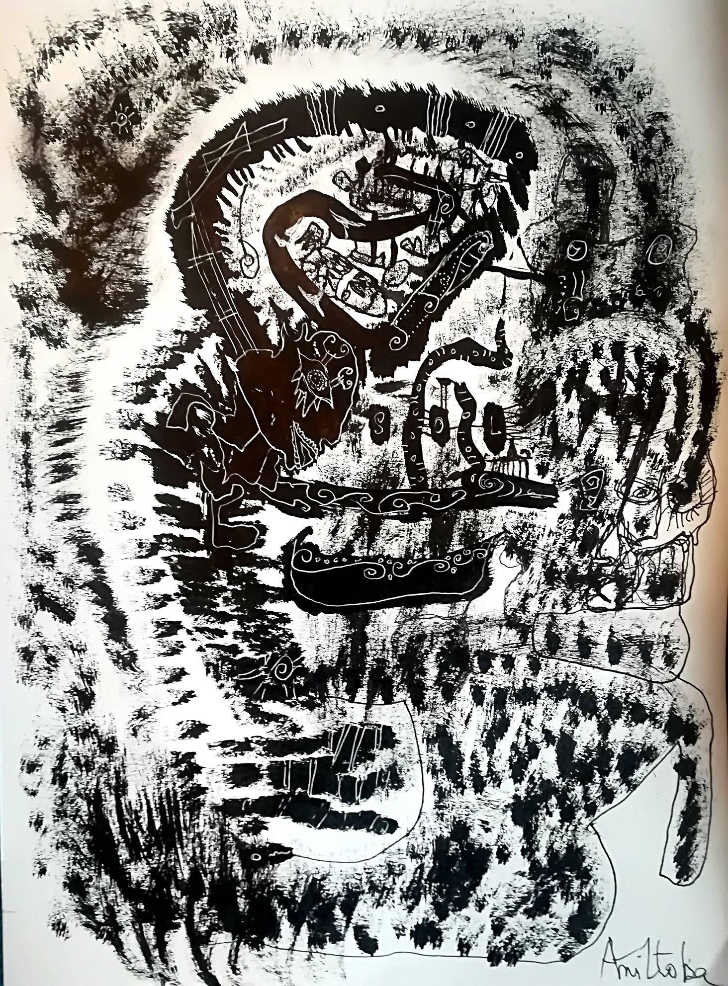 Manitoba Abstract Drawing – Seele