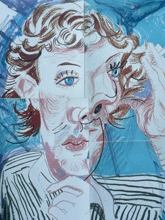 Cartel vintage original de David Hockney (1985)