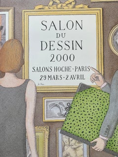Affiche originale de Pierre Le-Tan – Salon du Dessin, Paris (2000)