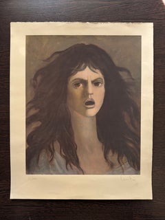 Seltene, handsignierte Serigrafie von Leonor Fini
