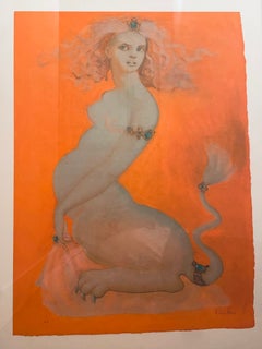 Leonor Fini – Surrealist Sphinx (Rare Signed Lithograph, Artist's Proof)