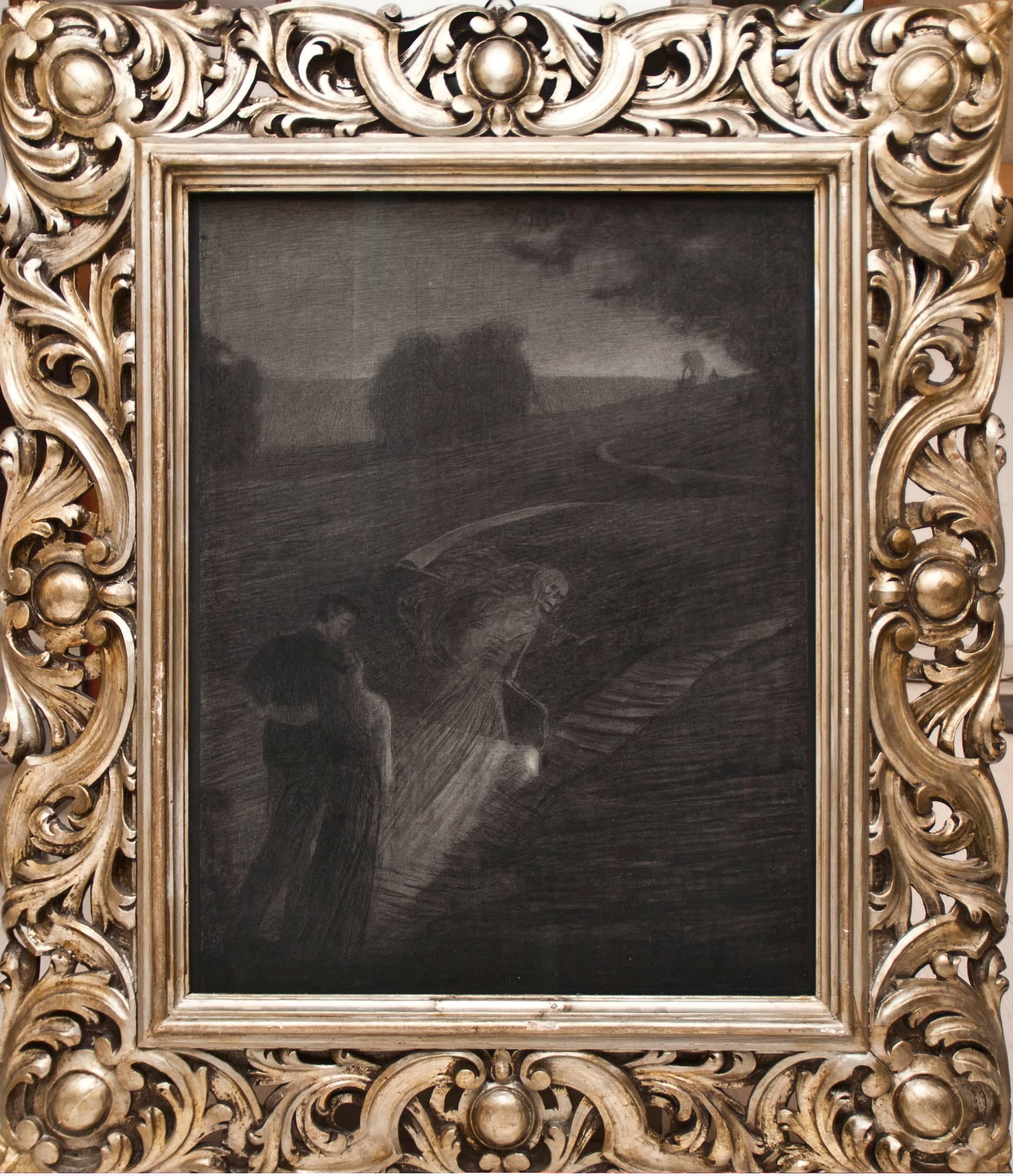 Charcoal drawing,1904. Dimensions: 62 x 50 cm

Provenance: Galleria d’Arte Moderna Alberto Grubicy, Milan.

A number of symbolist drawings done by Fornara in 1902 are known, including: La casa del poeta (The poet’s house), Sogno di una notte di