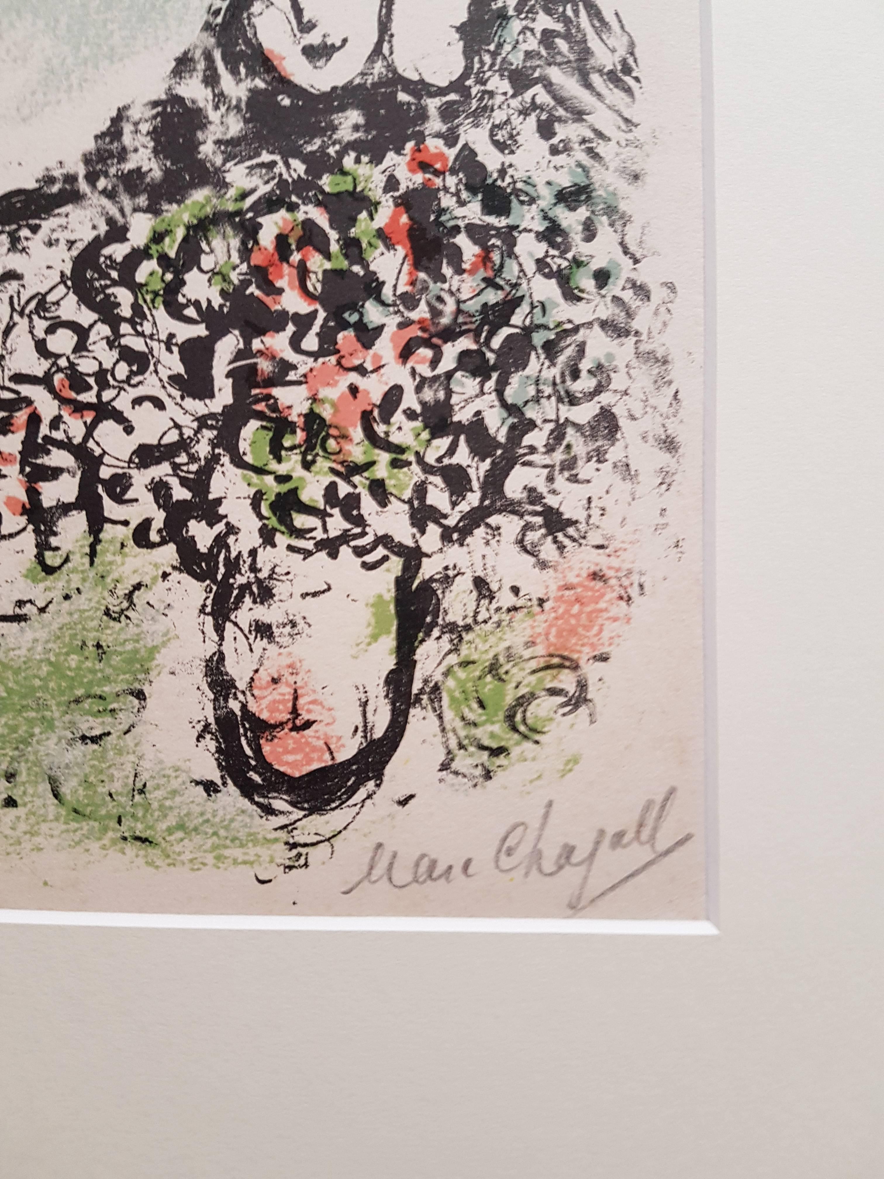 La Mise en Mot - Original Lithograph by Marc Chagall - 1969 2