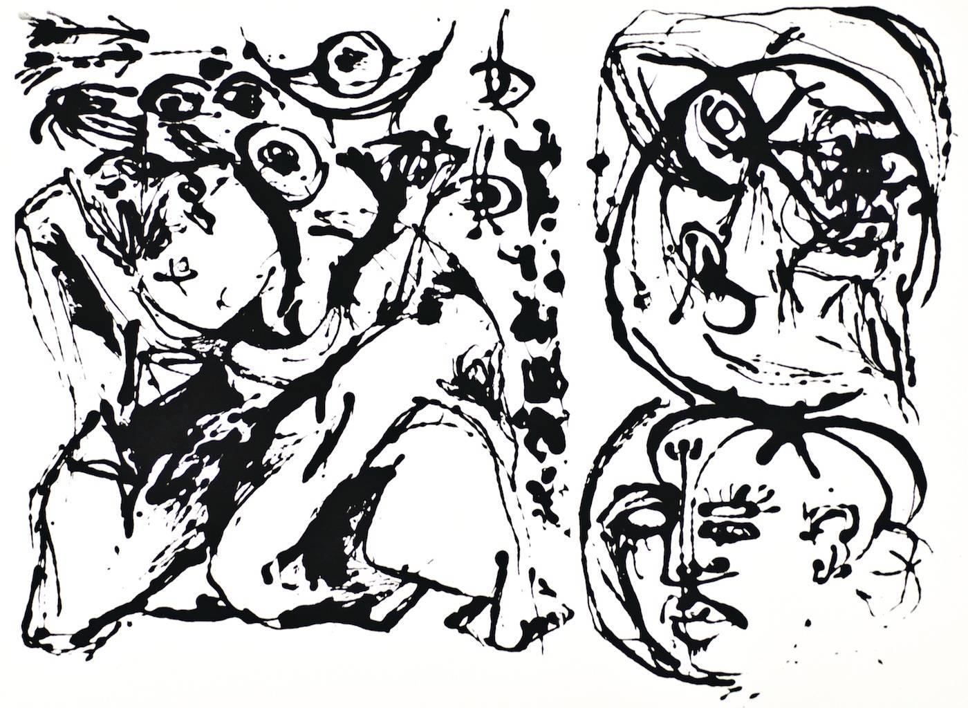 Sans titre - Sérigraphie d'après Jackson Pollock - 1964