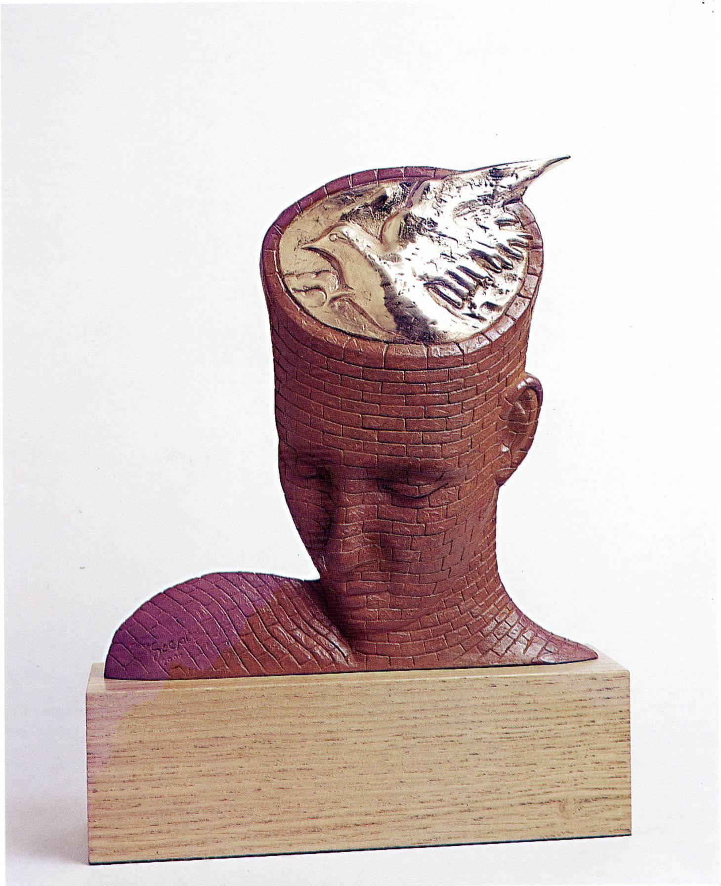 Franco Scepi Figurative Sculpture - The Man of Peace