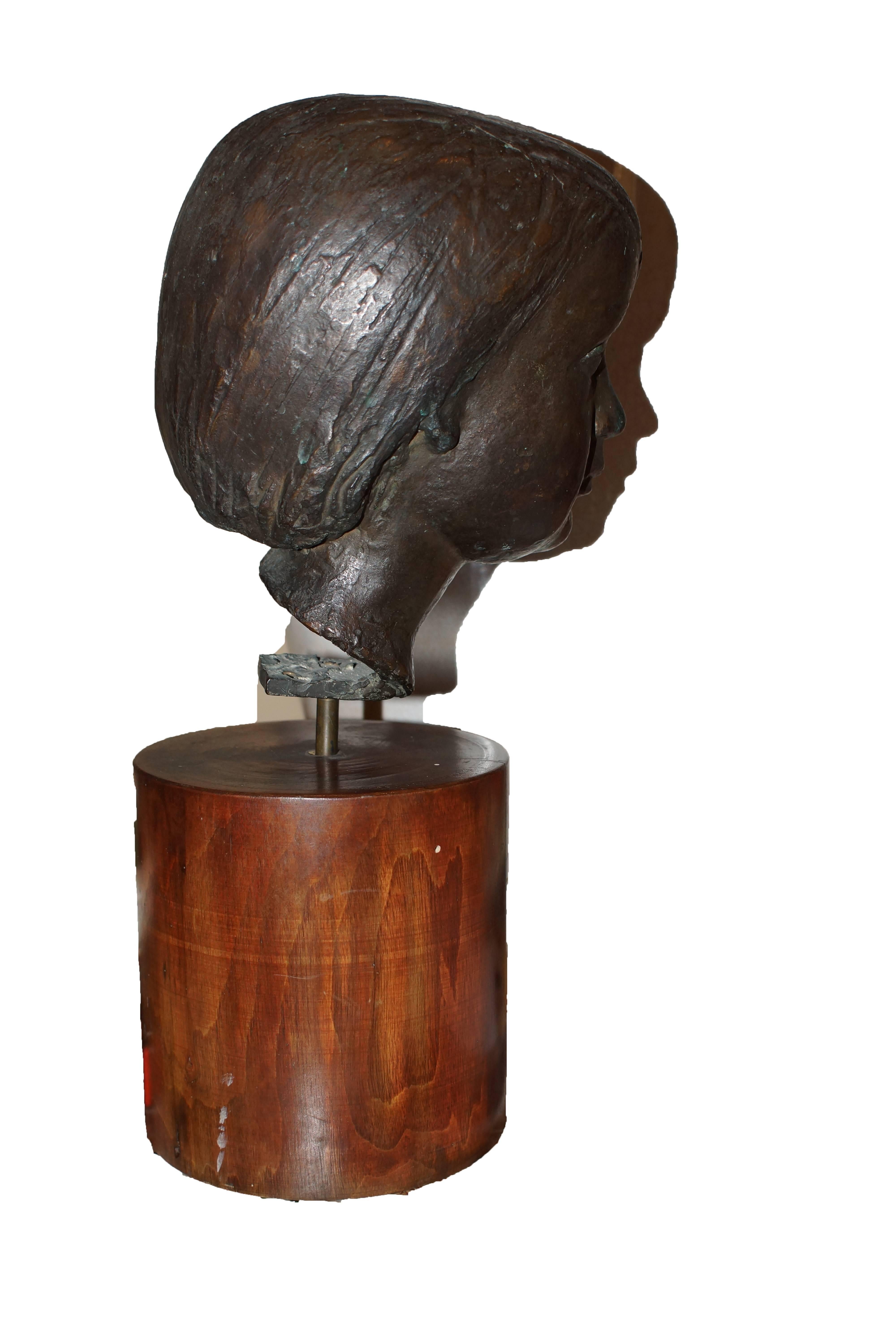 Kopf eines jungen Jungen (Moderne), Sculpture, von Marino Marini
