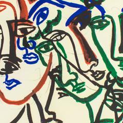 Untitled, Olympic Games Beijing 2008 - Original Lithograph by Sandro Chia - 2008