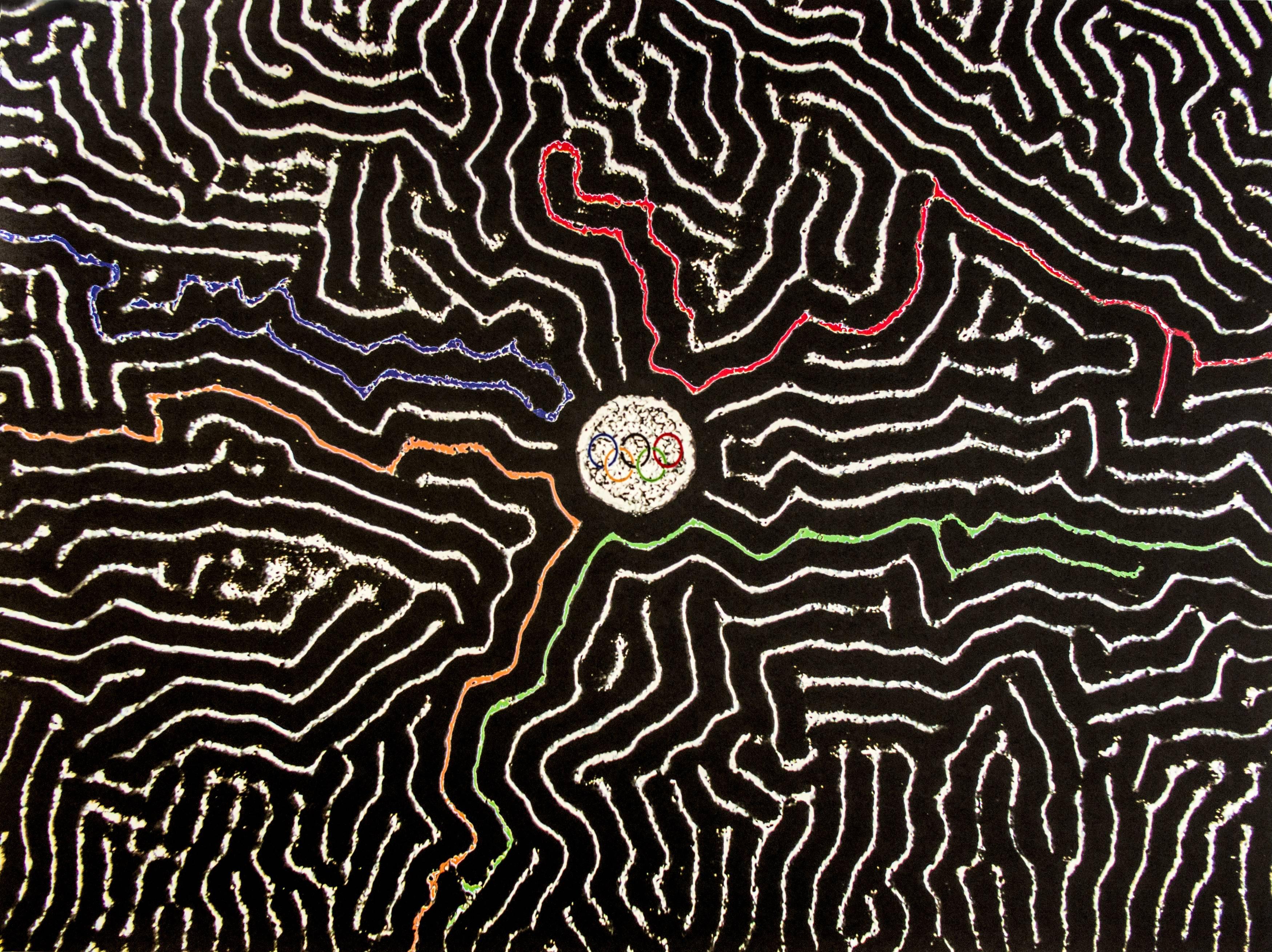 Alexander de Cadenet Abstract Print - Epicentre, Olympic Games Beijing 2008