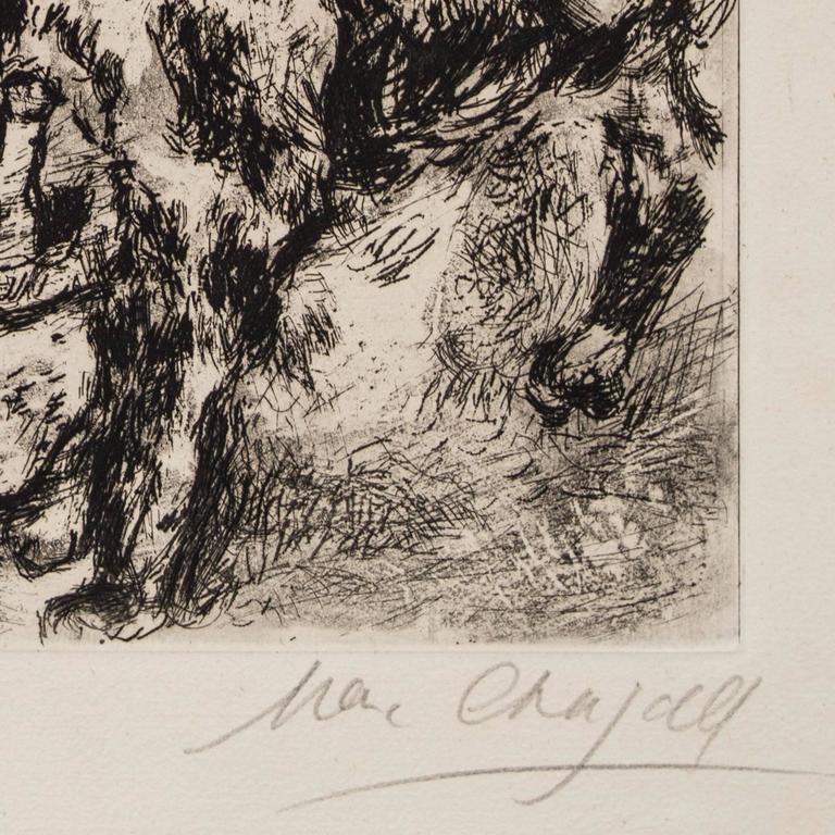 Marc Chagall Le Chien qui Porte à Son Cou le Diner de son Maître at