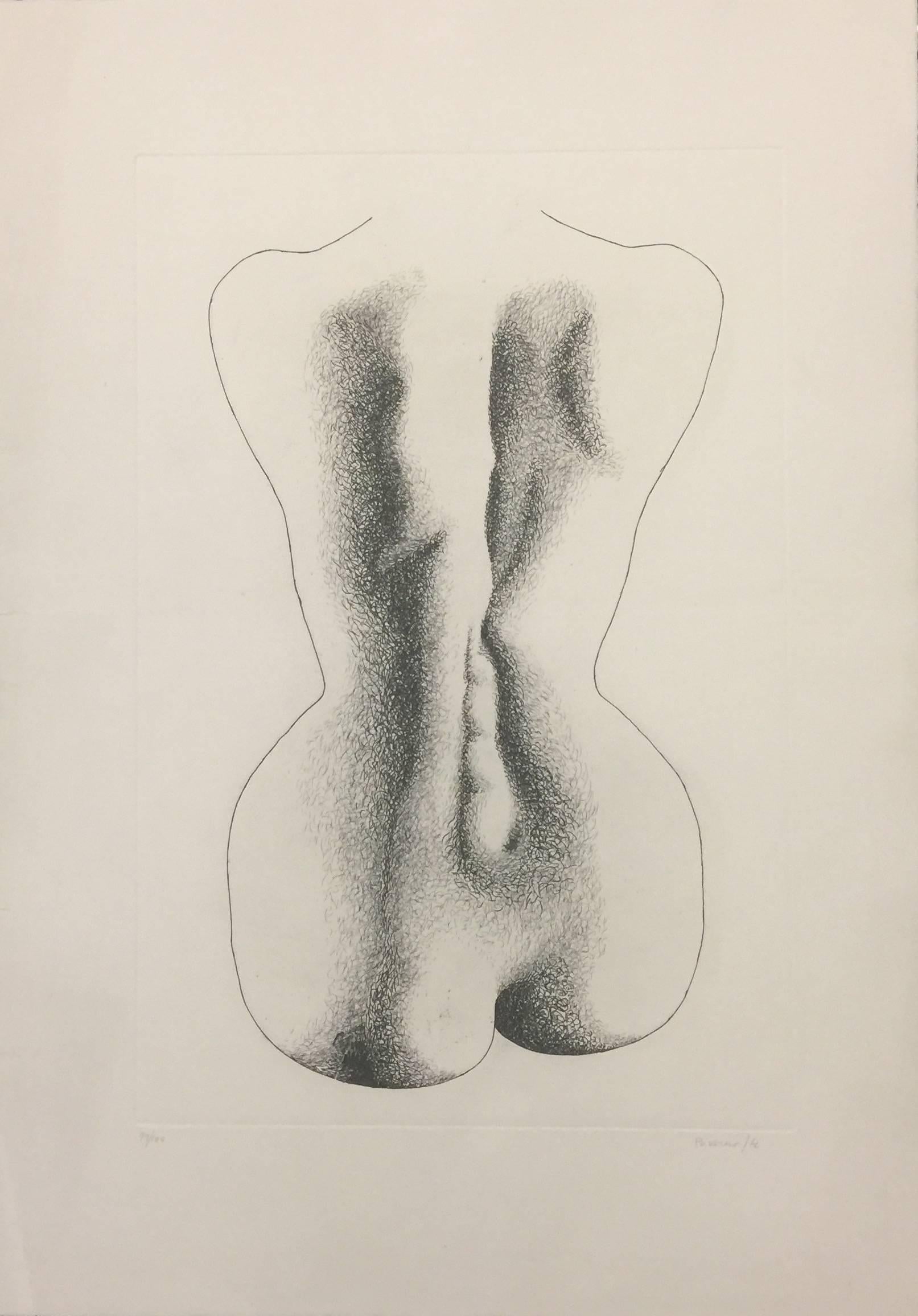 Giacomo Porzano Nude Print - Double Face B