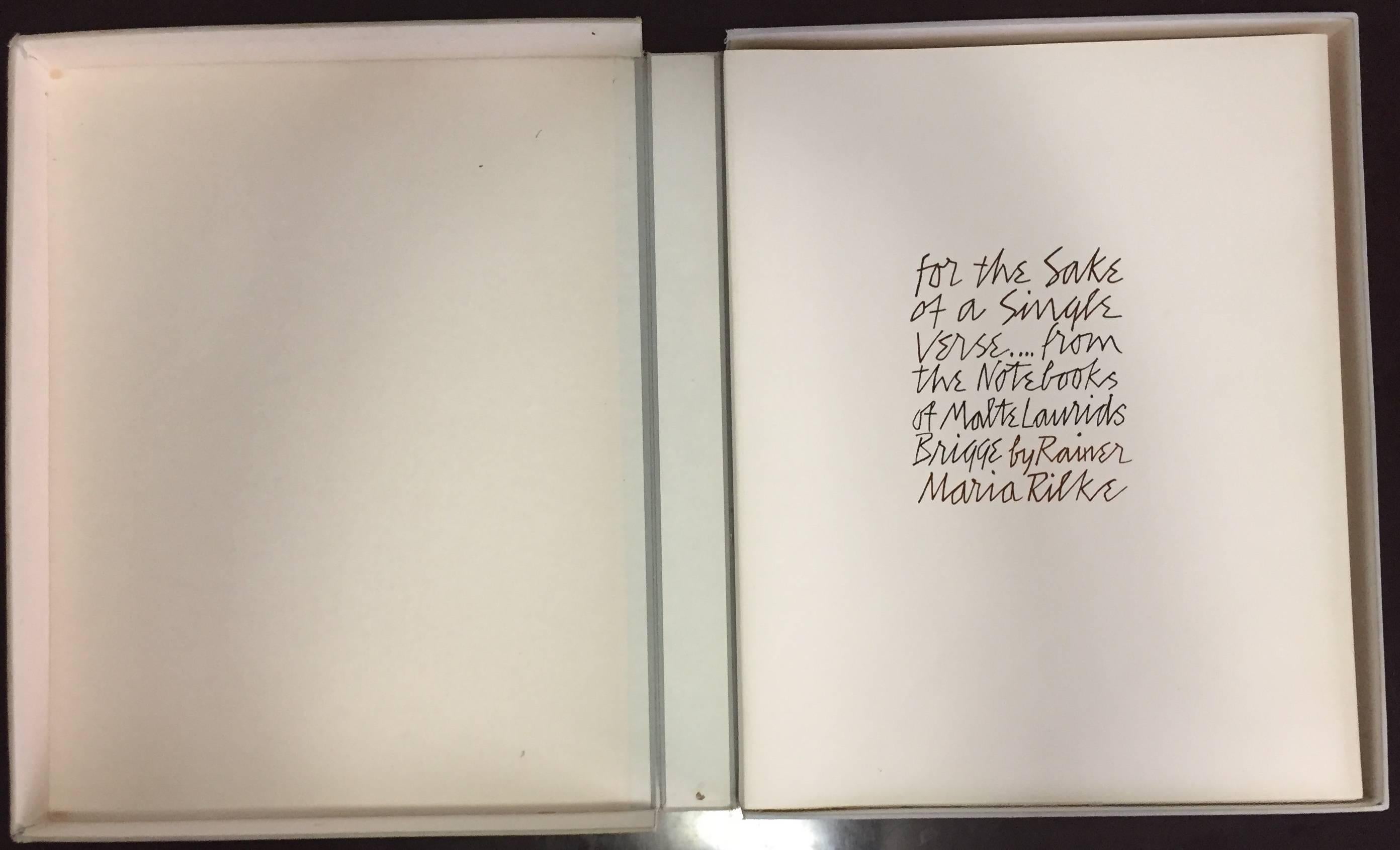 Ben Shahn Figurative Print - For the Sake of a Single Verse, from the Notebooks of Malte Laurids Brigge