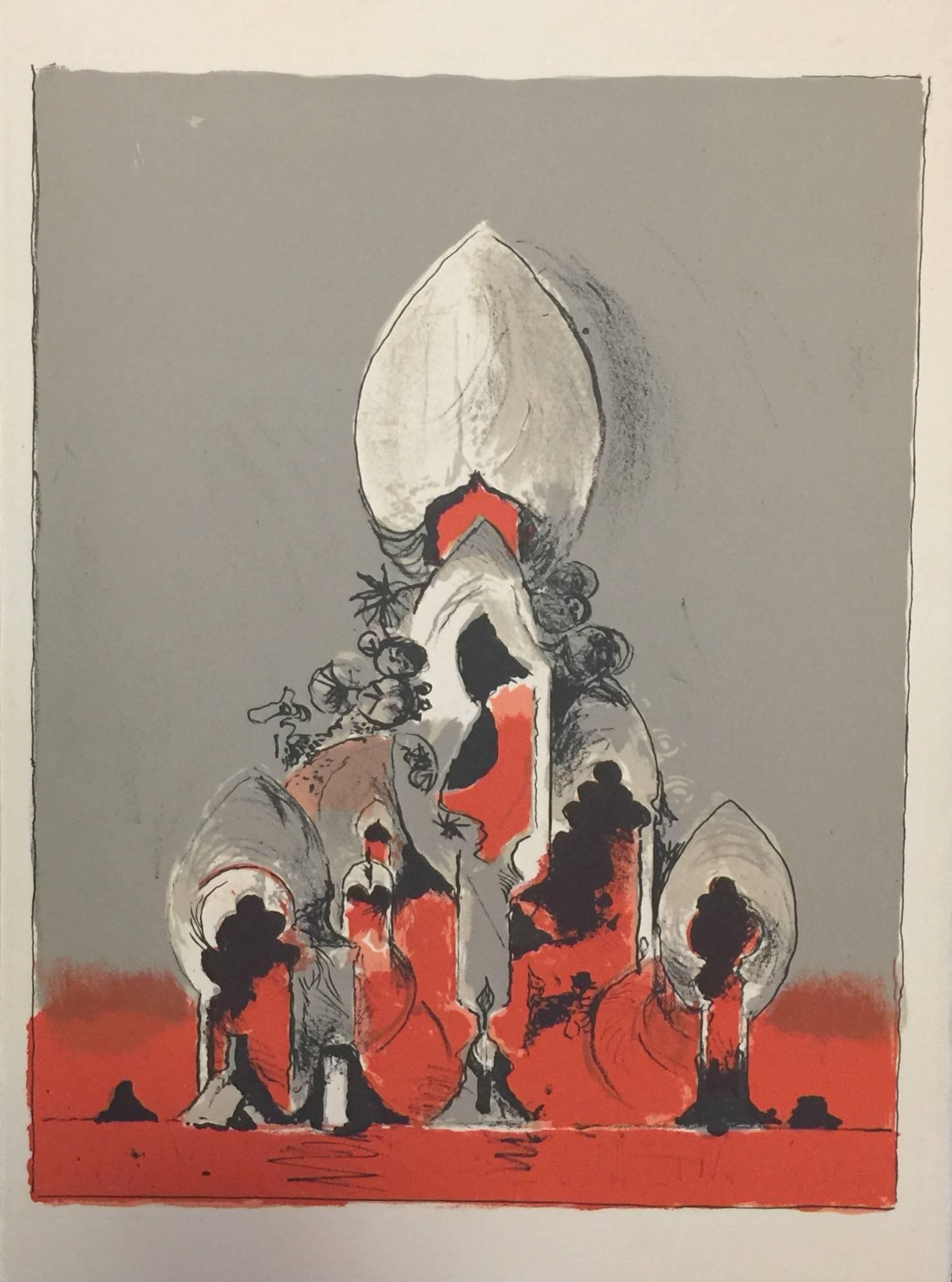 Graham Sutherland Abstract Print - Mosque