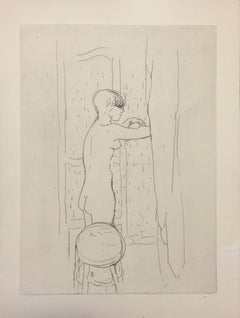 La Toilette - Original Etching by Pierre Bonnard - 1927