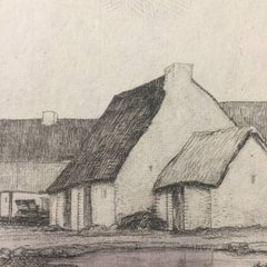 La Mare aux Canards Etching, Modern Landscape, Signed, Edition of 42