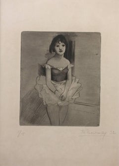 Dancer - Etching by Theodore Stravinsky - 1932