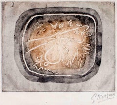 Théogonie I - Original Etching by Georges Braque - 1949