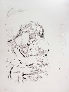 Mother and Son - Original Lithograph by Pierre Bonnard - 1930