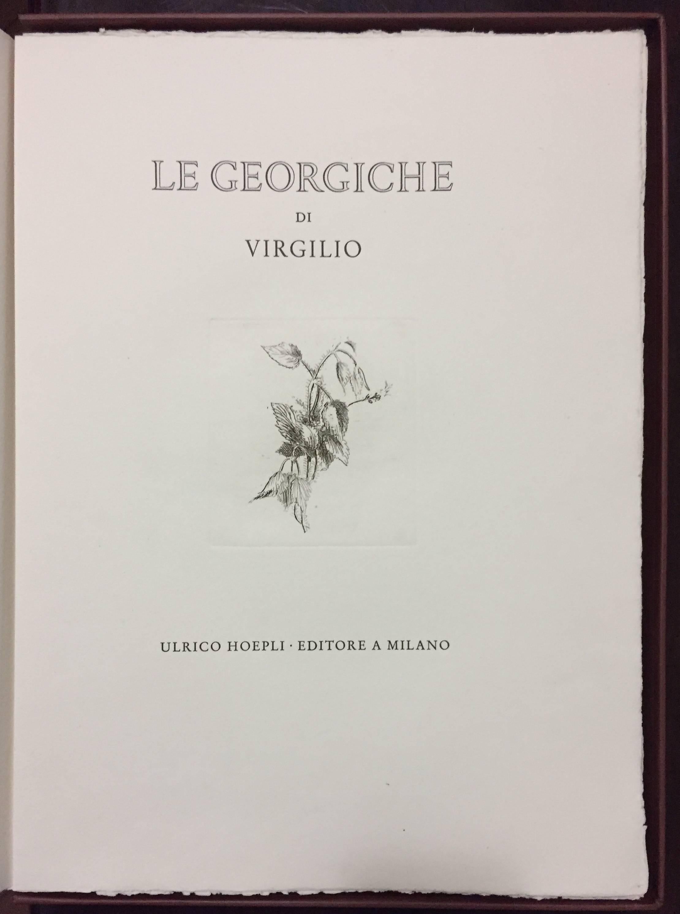Le Georgiche di Virgilio, including illustrations by G. Manzù - Art by Giacomo Manzú