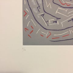 Gravure représentant une femme, style surréaliste, signée, tirage n° 31/50, années 1960