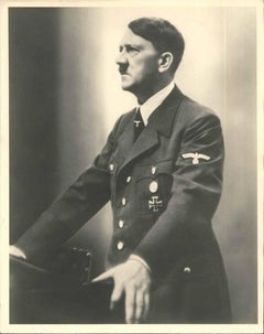 Vintage Hitler's Speech - Original Photograph by Heinrich Hoffmann
