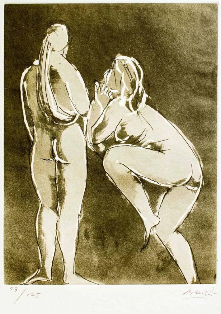 Figurative Print Giacomo Manzú - Les danseurs