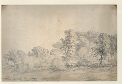 Campo de Turín - Tinta y acuarela originales de Jan Pieter Verdussen - 1744