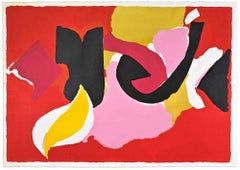 « Composition abstraite » - Lithographie d'Antonio Scordia - 1980