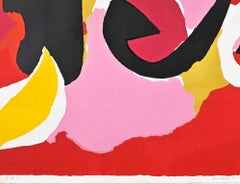 Abstract Composition - Lithograph by Antonio Scordia - 1980