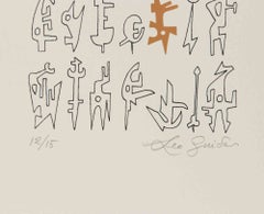 Signs - Lithograph by Leo Guida - 1970s