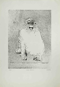 Homo Ludens - Radierung von Sergio Barletta - 1960er Jahre