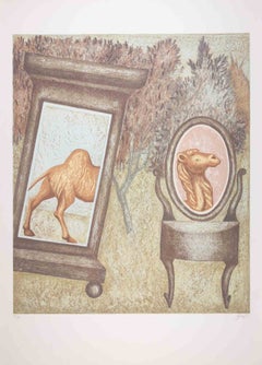 The Camel - Lithograph by Enrico Benaglia - 1990s