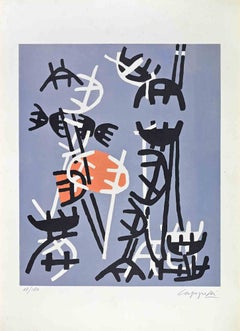Untitled - Screenprint by Giuseppe Capogrossi - 1959