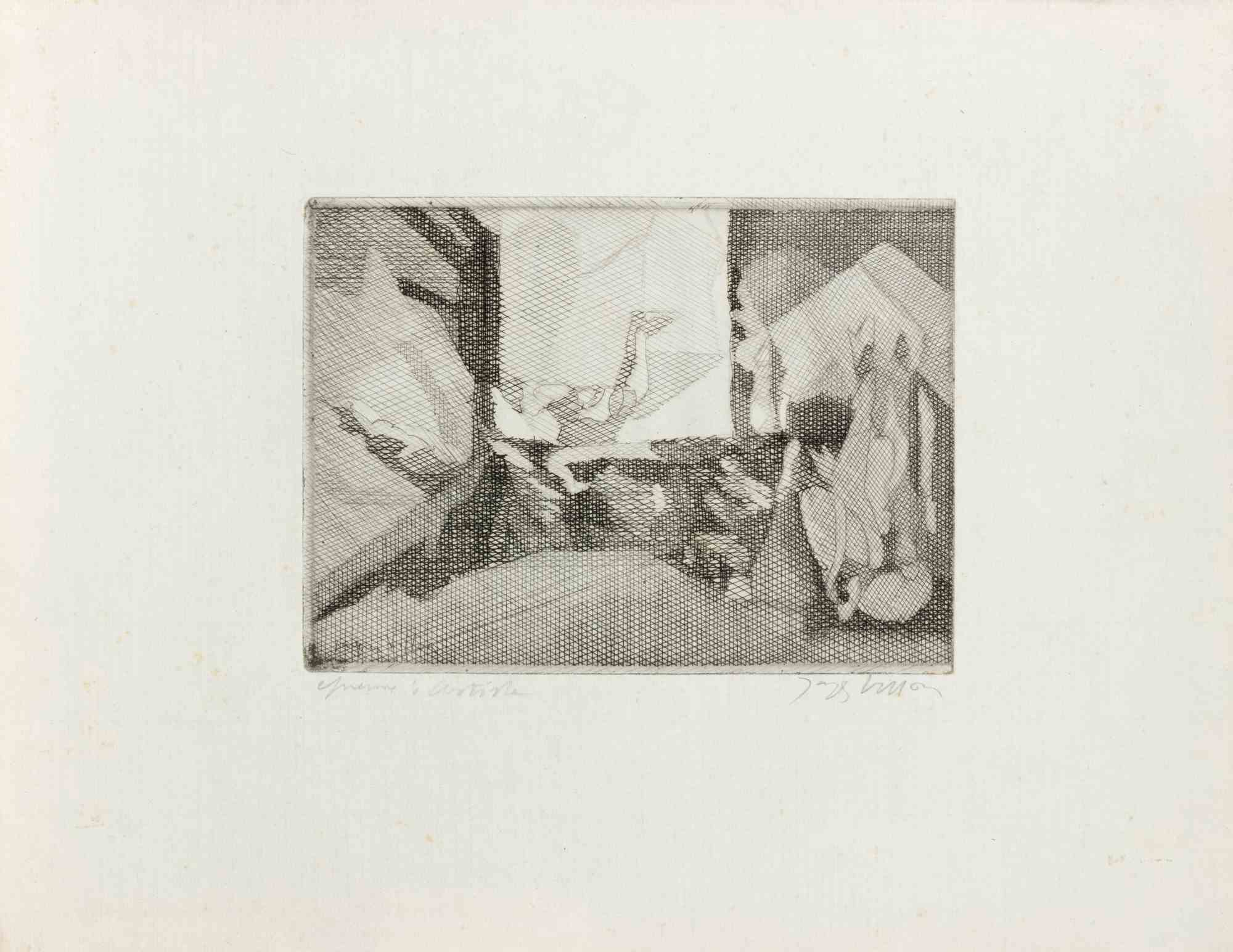 Abstract Print di Jacques Villon - Caprice Normand, Acquaforte, Moderna, 1930, Firmata