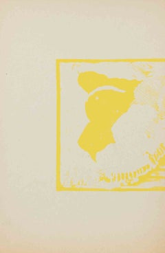 „Der Jäger“, Tusche, moderner Stil, signiert, 1940, ungerahmt