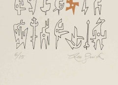 Schilder – Lithografie von Leo Guida – 1970er Jahre