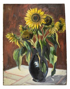 Natura morta con girasoli - Olio su tela - 1904