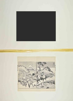 View of Mount Fuji from a Mountain Pass...-Woodcut by Katsushika Hokusai-1835ca