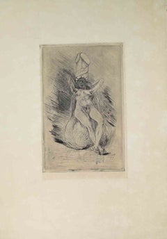 La Luxure - Etching by Félicien Rops - 1880s
