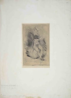 La Luxure - Etching by Félicien Rops - 1880s