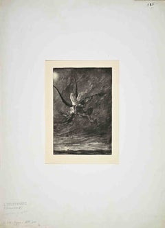 L'Enlèvement - Etching by Félicien Rops - 1882