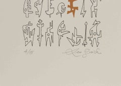 Signs - Lithograph by Leo Guida - 1970s