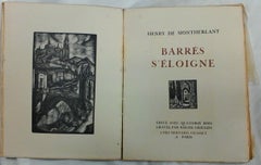 Barrès s'Éloigne - Edition Illustrated by Henry De Montherlant - 1927