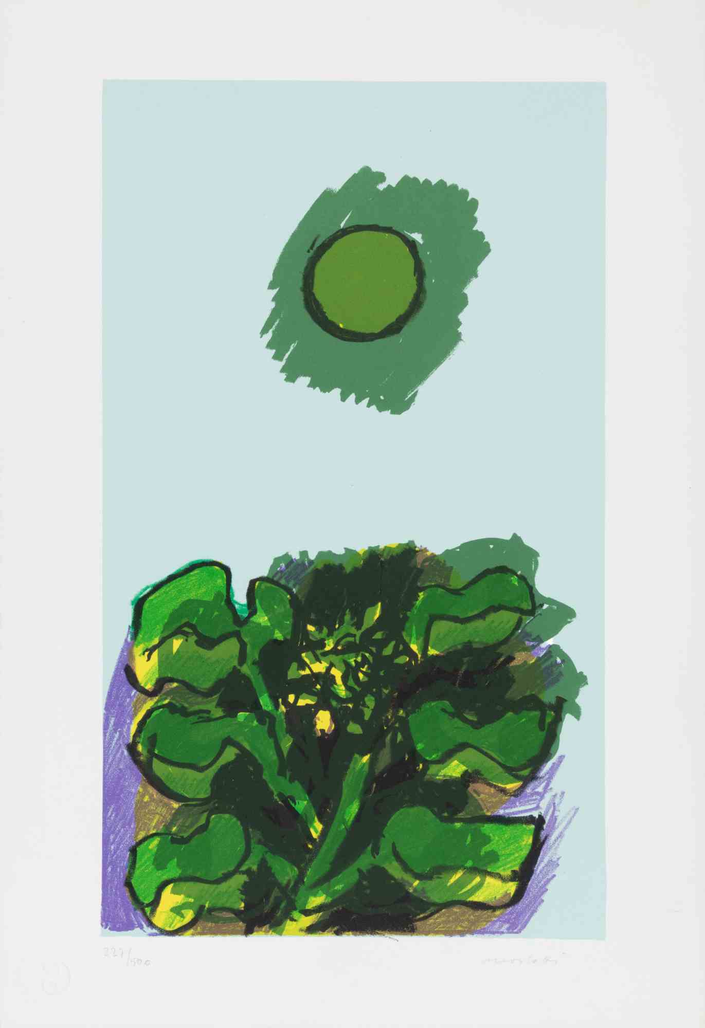 Untitled - Lithograph by Ennio Morlotti - 1968