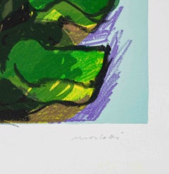 Untitled - Lithograph by Ennio Morlotti - 1968