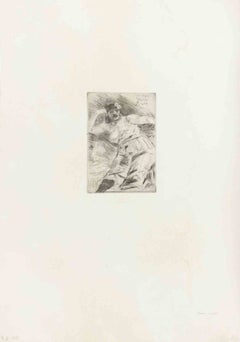 Venus Militia - Etching by Félicien Rops - 1880s